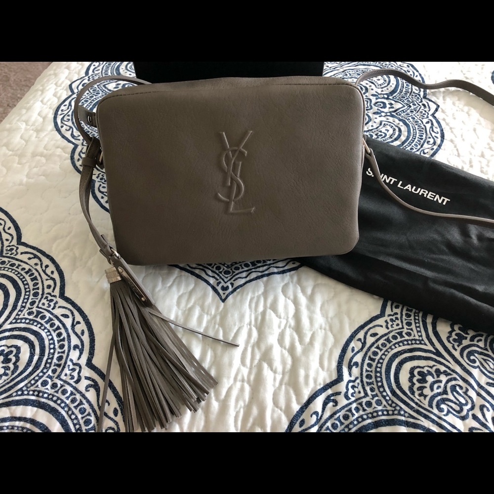 YSL Gray Camera bag
